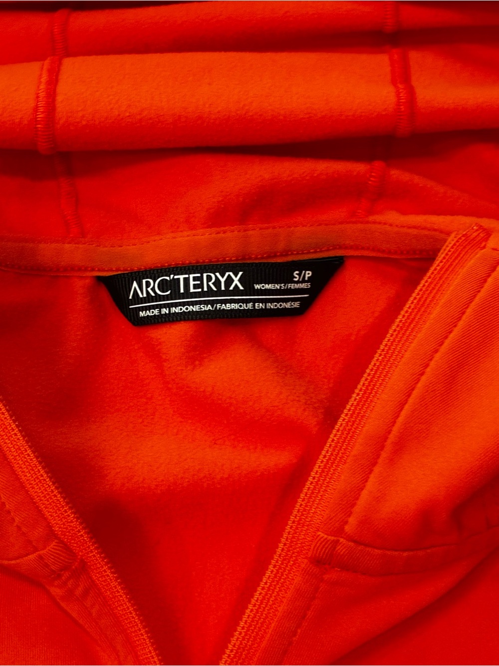 Arc'teryx Kyanite LT Orange Zip Up Hoodie Fleece Jacket Women's Small - Picture 4 of 8